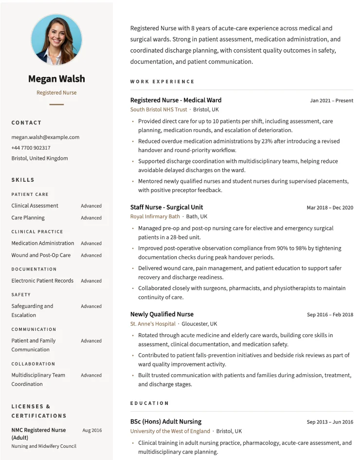 Modèle de resume deux colonnes sur MojCV, format US et UK