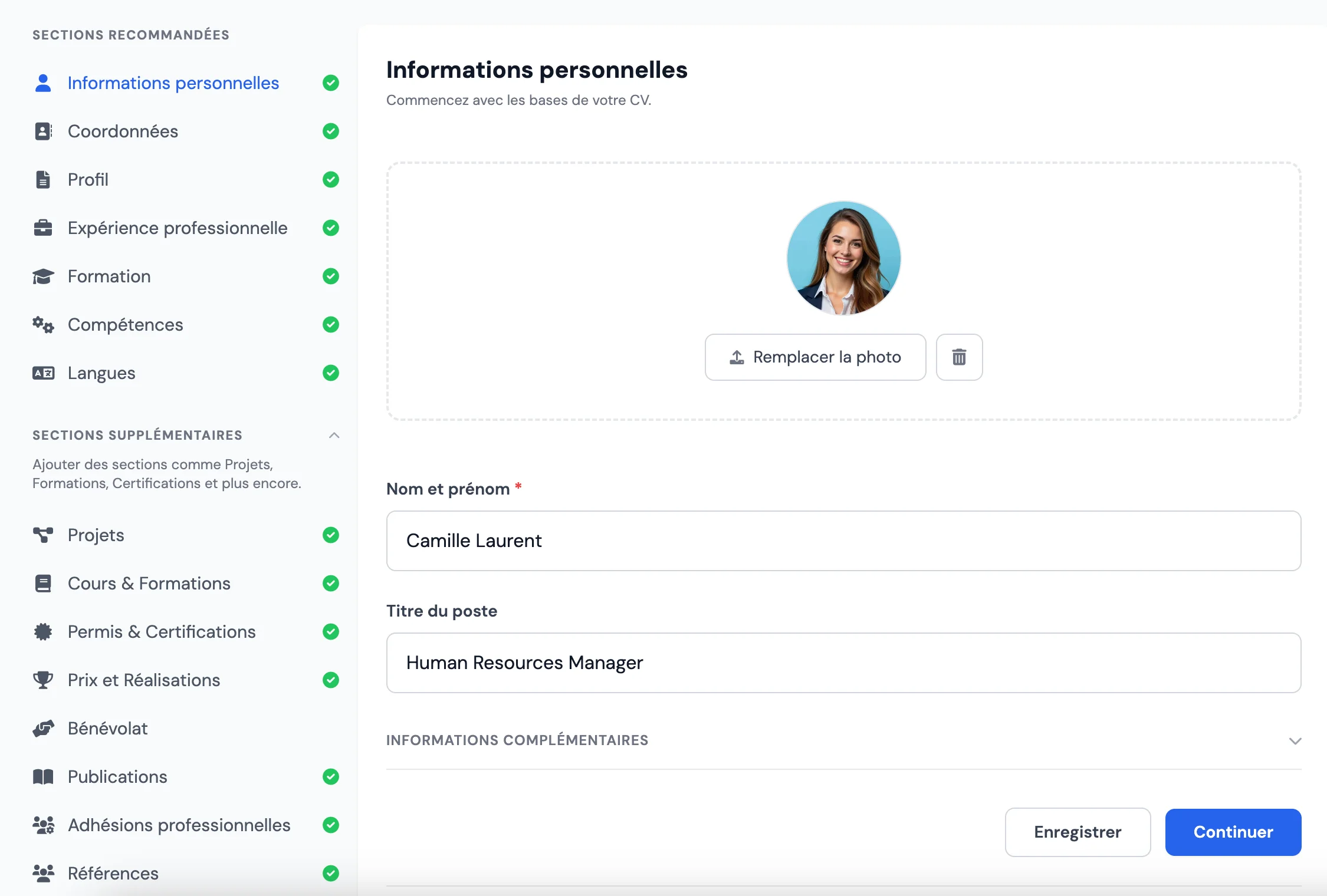 CV en anglais sans photo, format professionnel US et UK sur MojCV