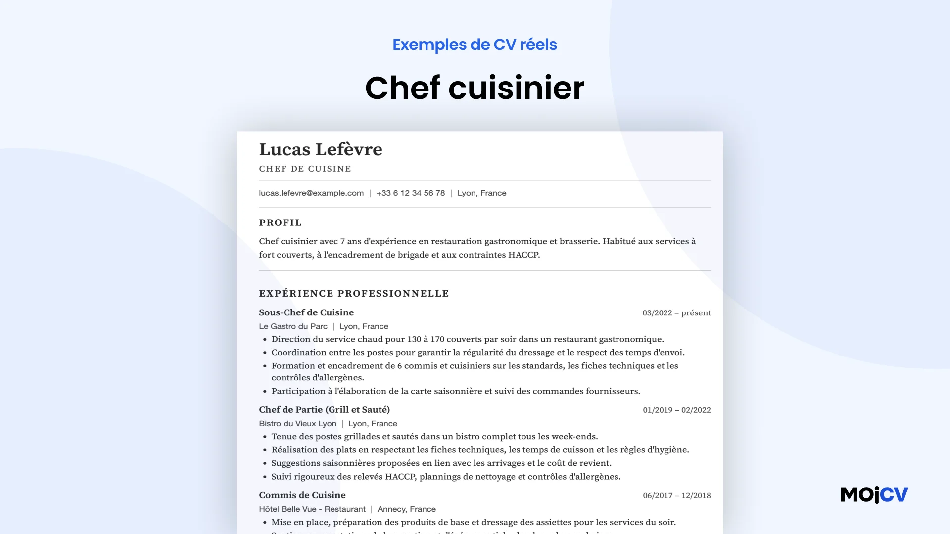 Chef cuisinier