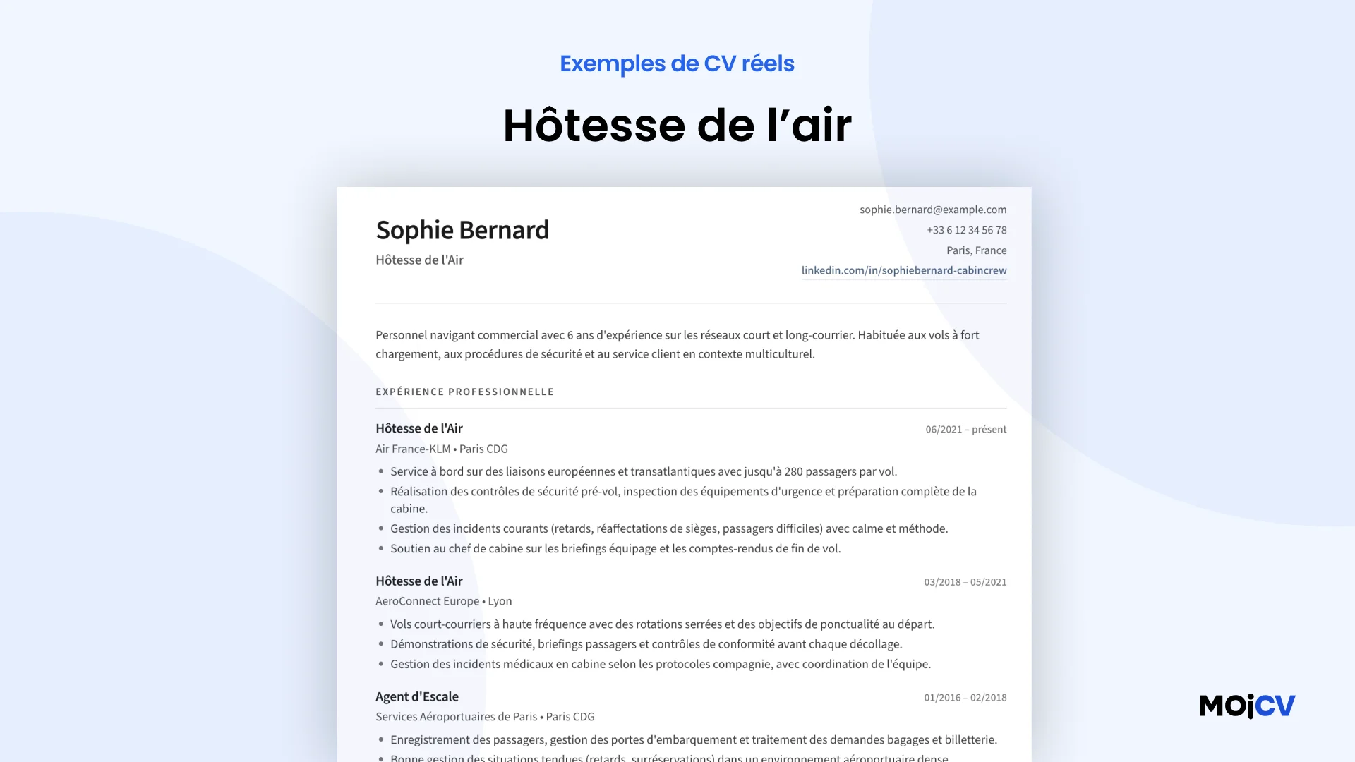 Hôtesse de l'air