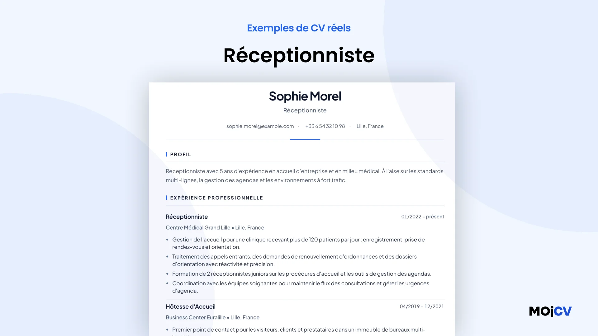 Réceptionniste