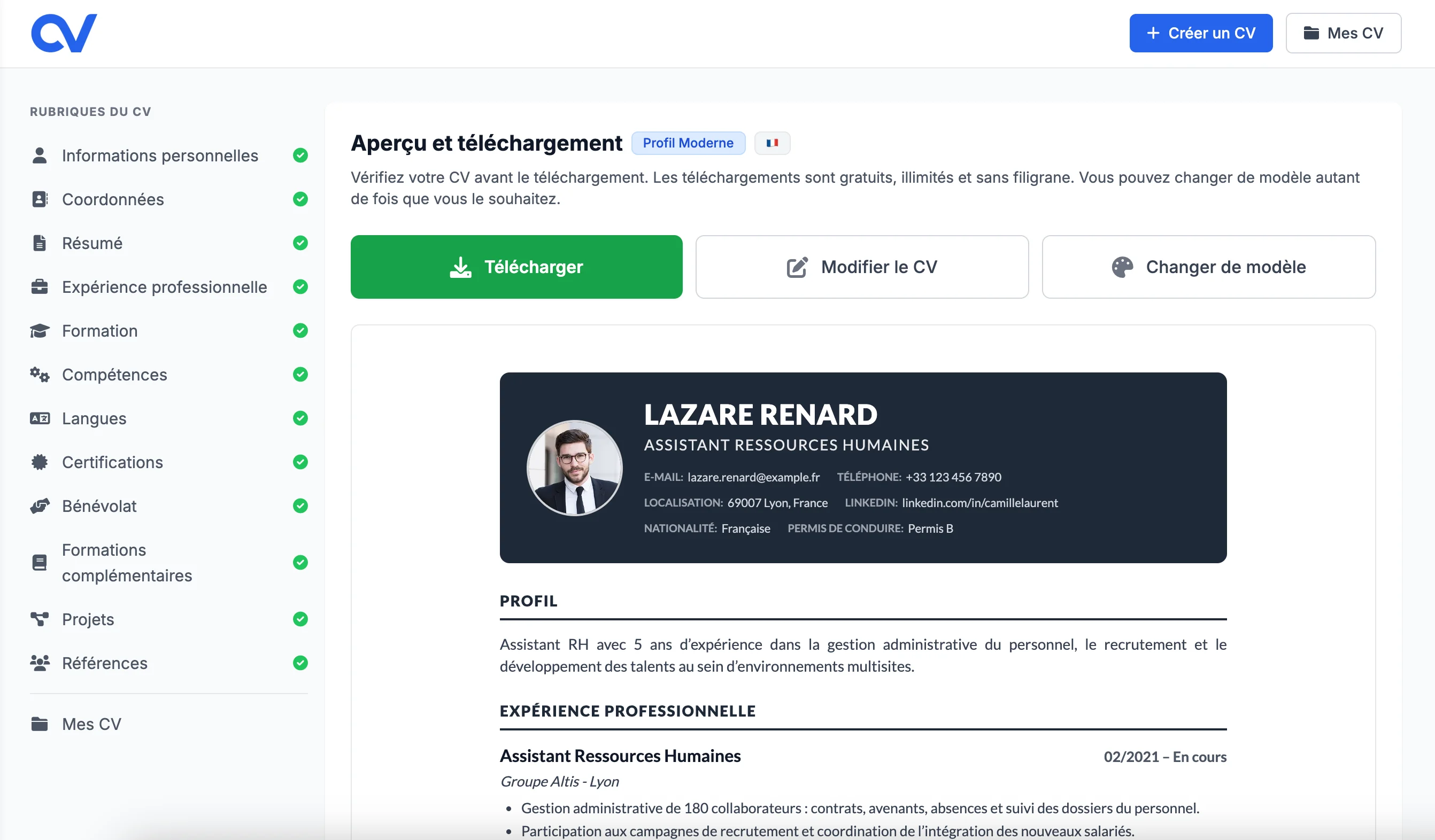 Téléchargez et Postulez