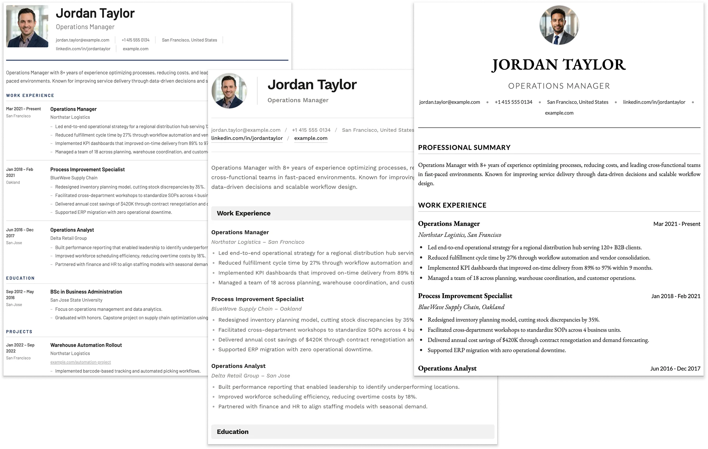 MojCV one-page CV builder - compact templates, free PDF download, no account needed