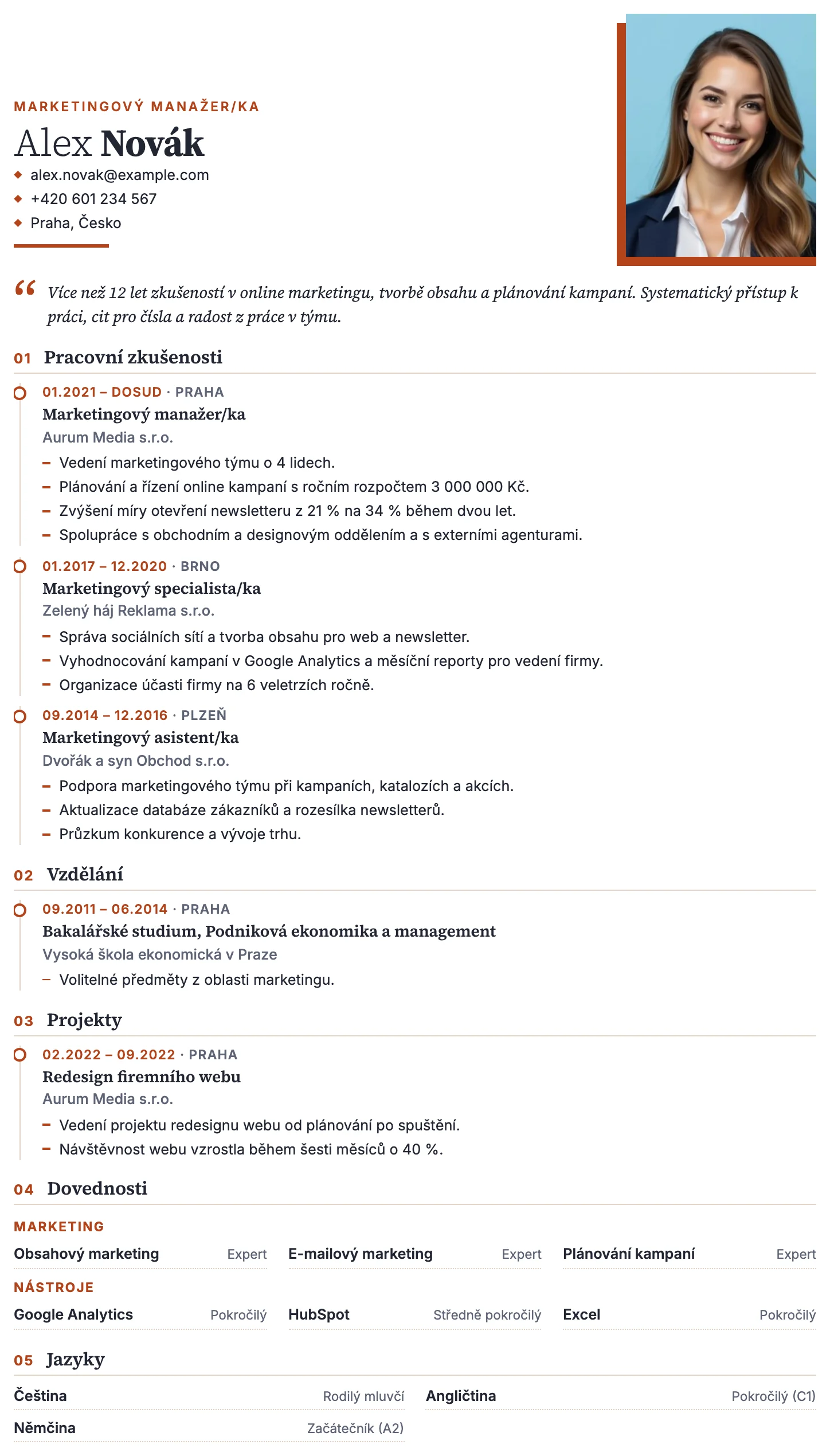 Lisabon CV template