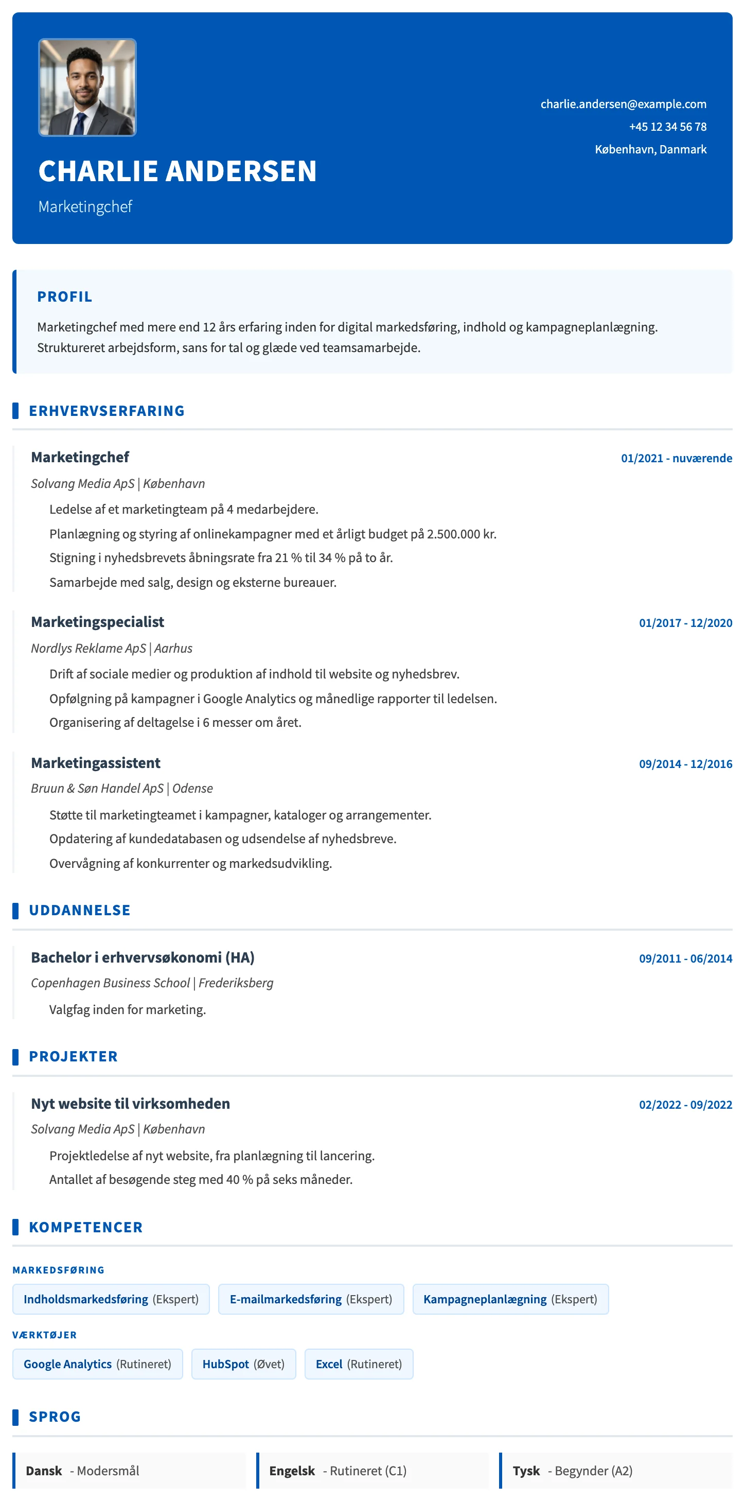 Basel CV template