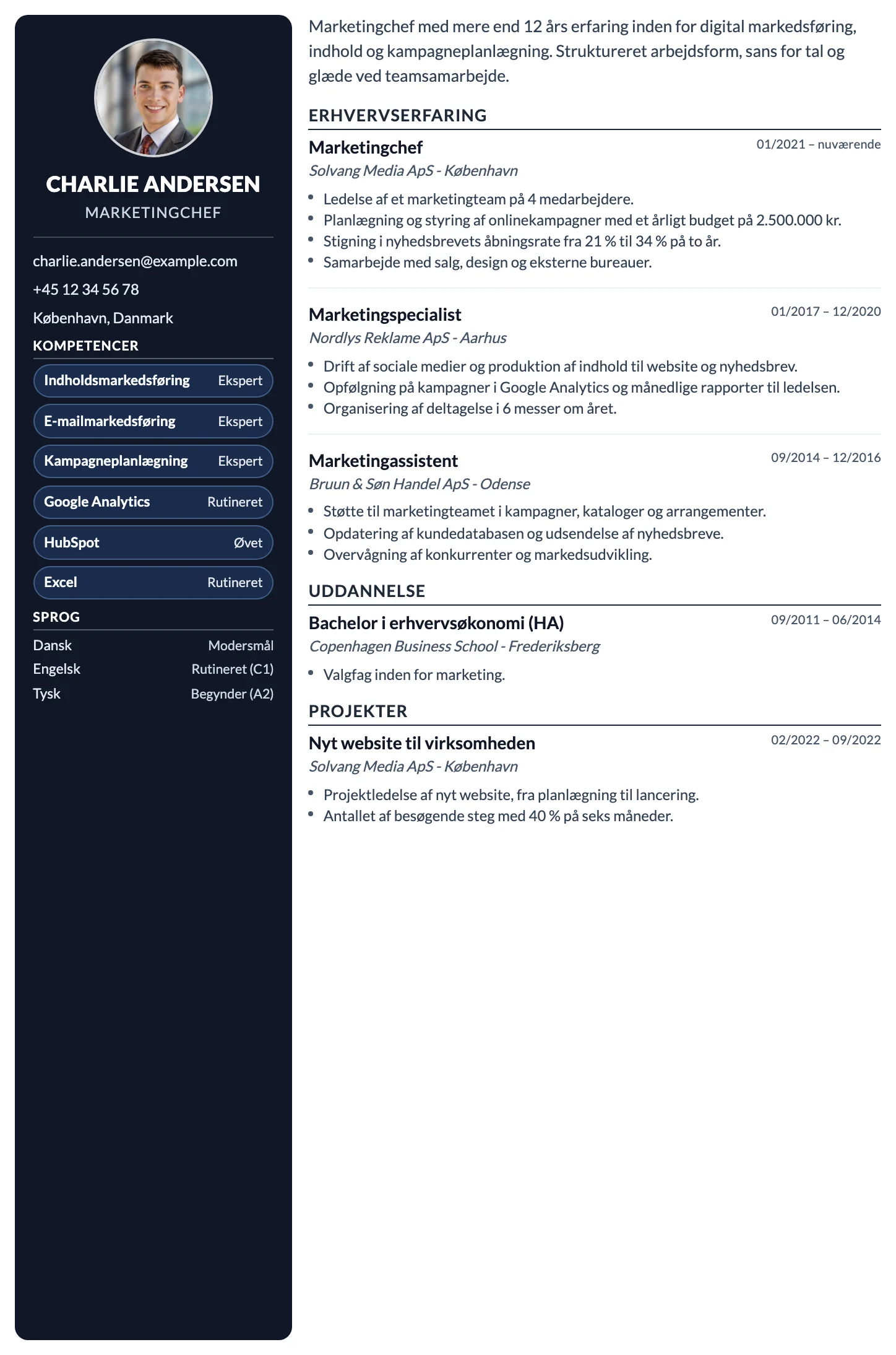 Berlin CV template