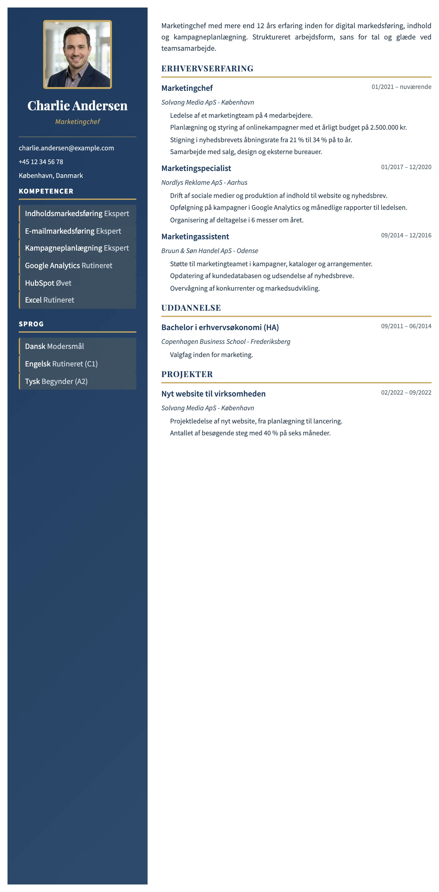 Porto CV template