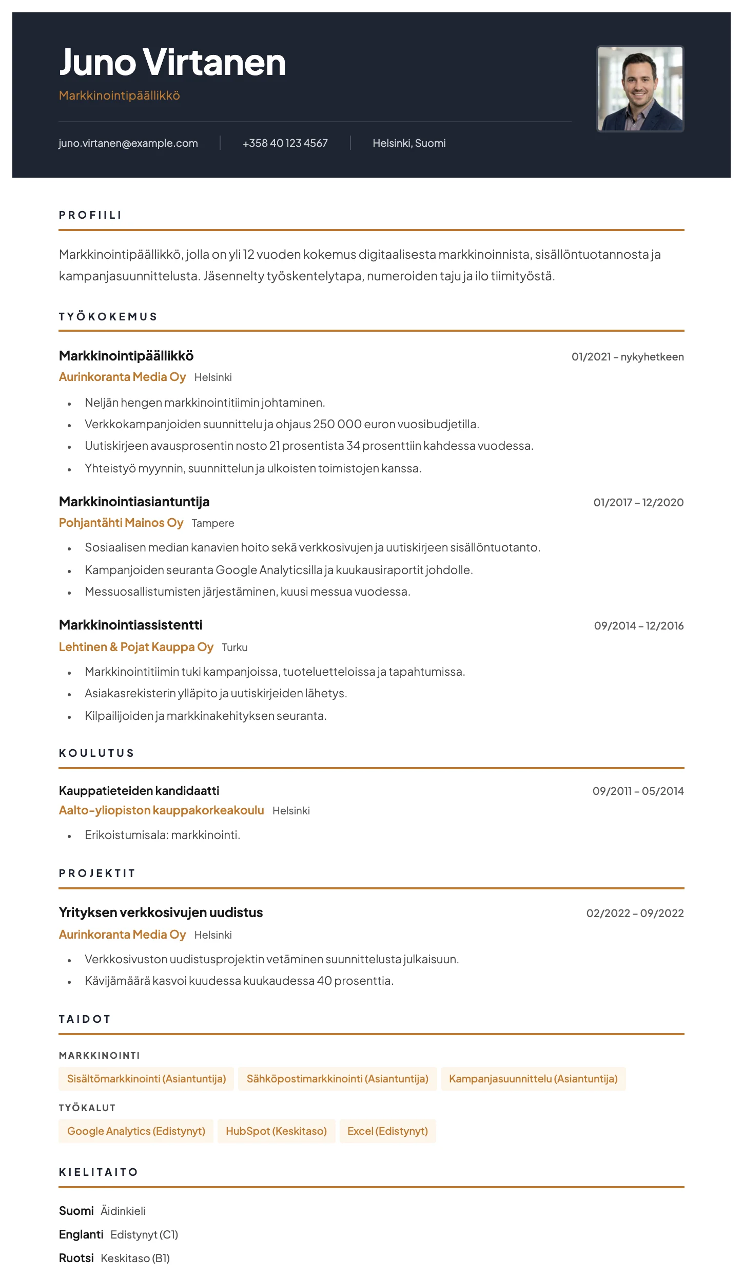 Wien CV template