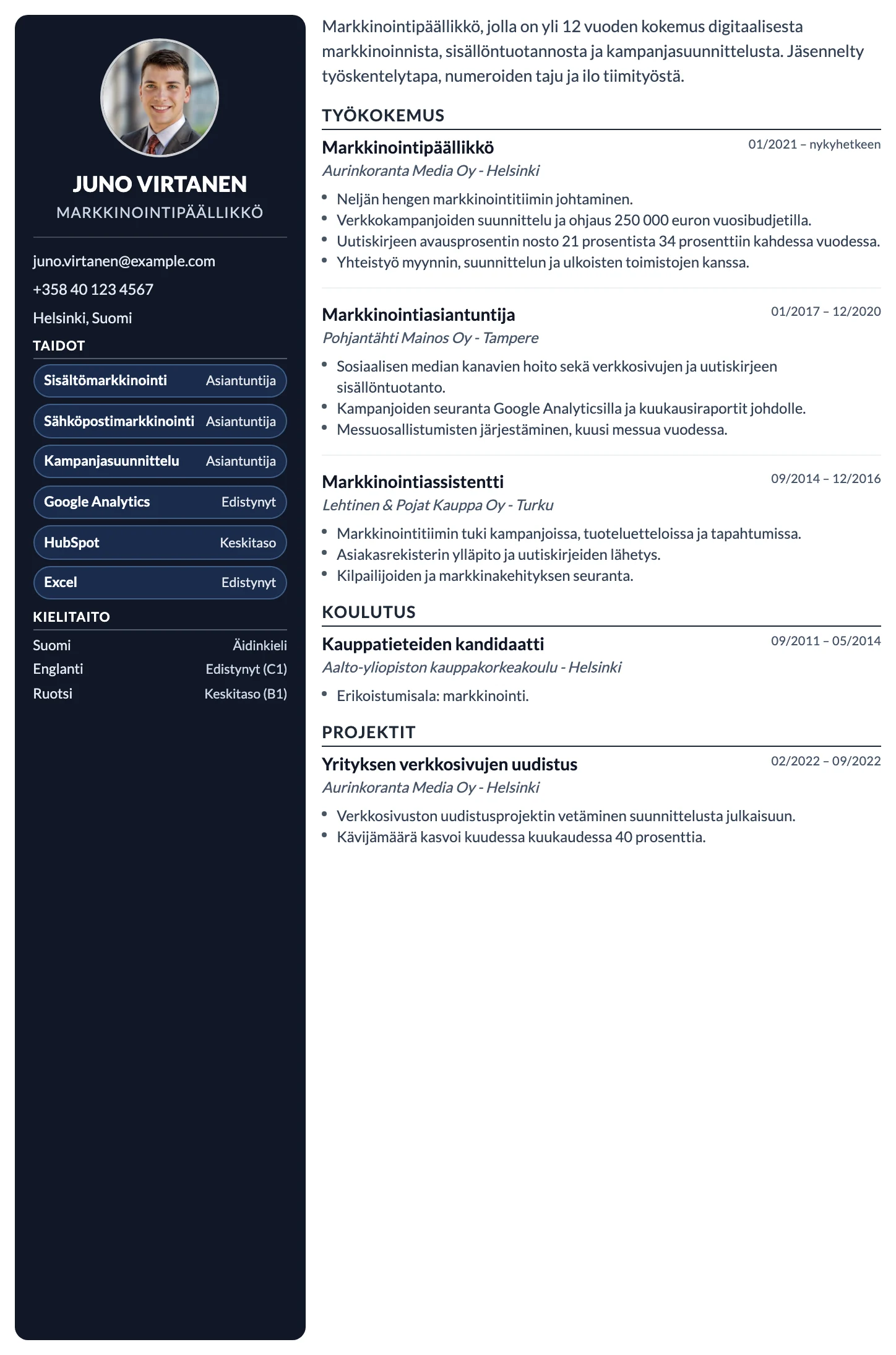 Berliini CV template