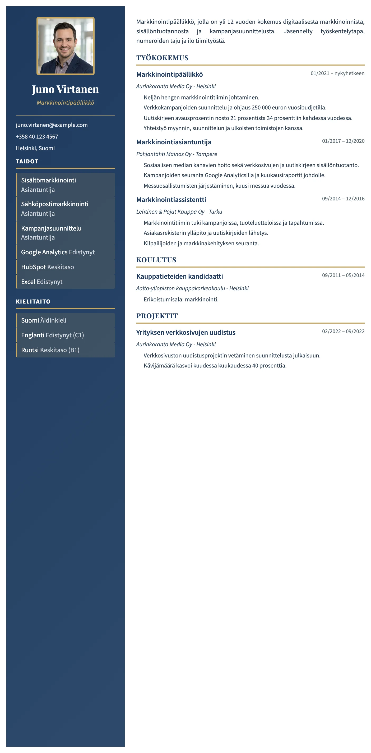 Porto CV template