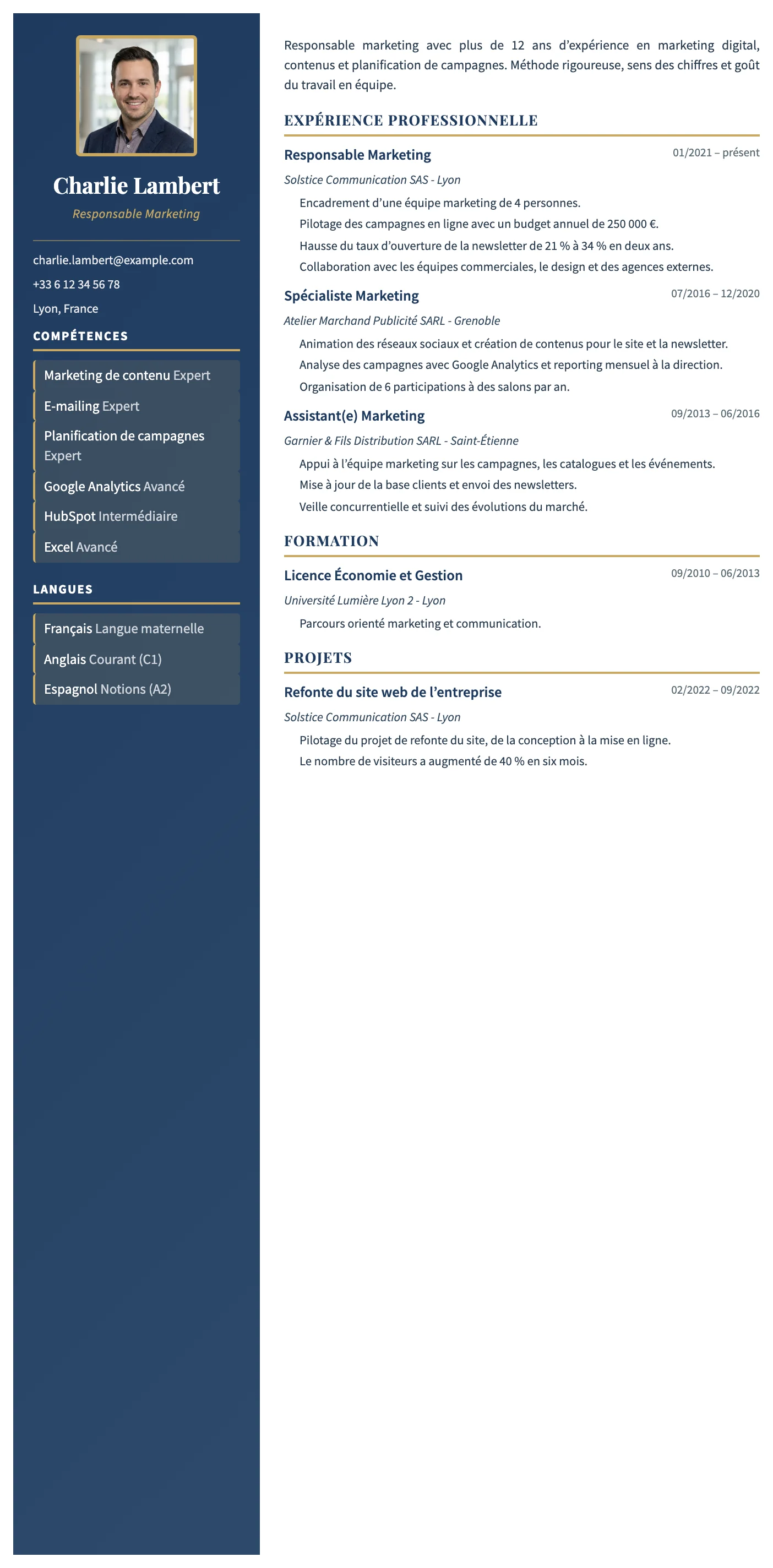 Porto CV template