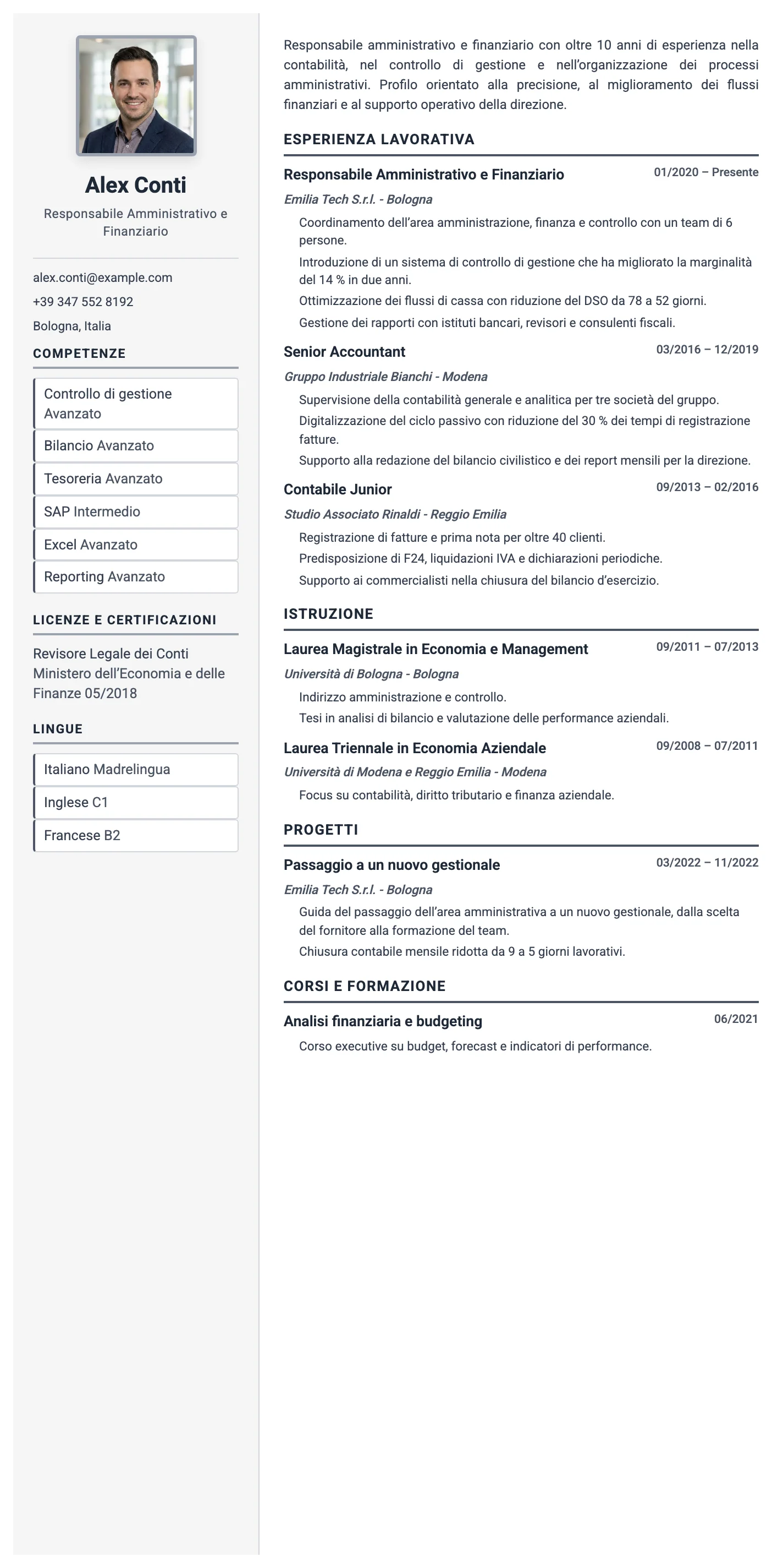 Monaco CV template