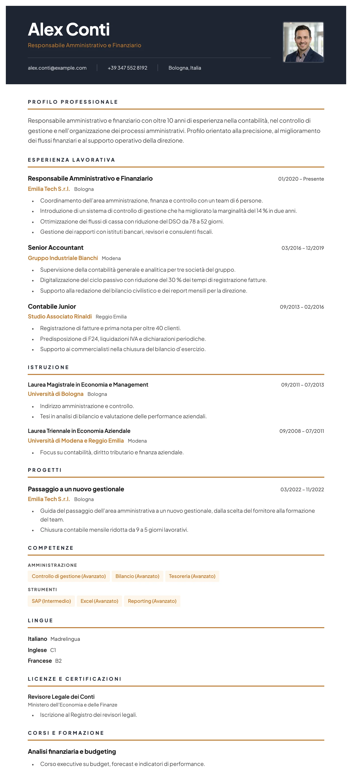 Vienna CV template