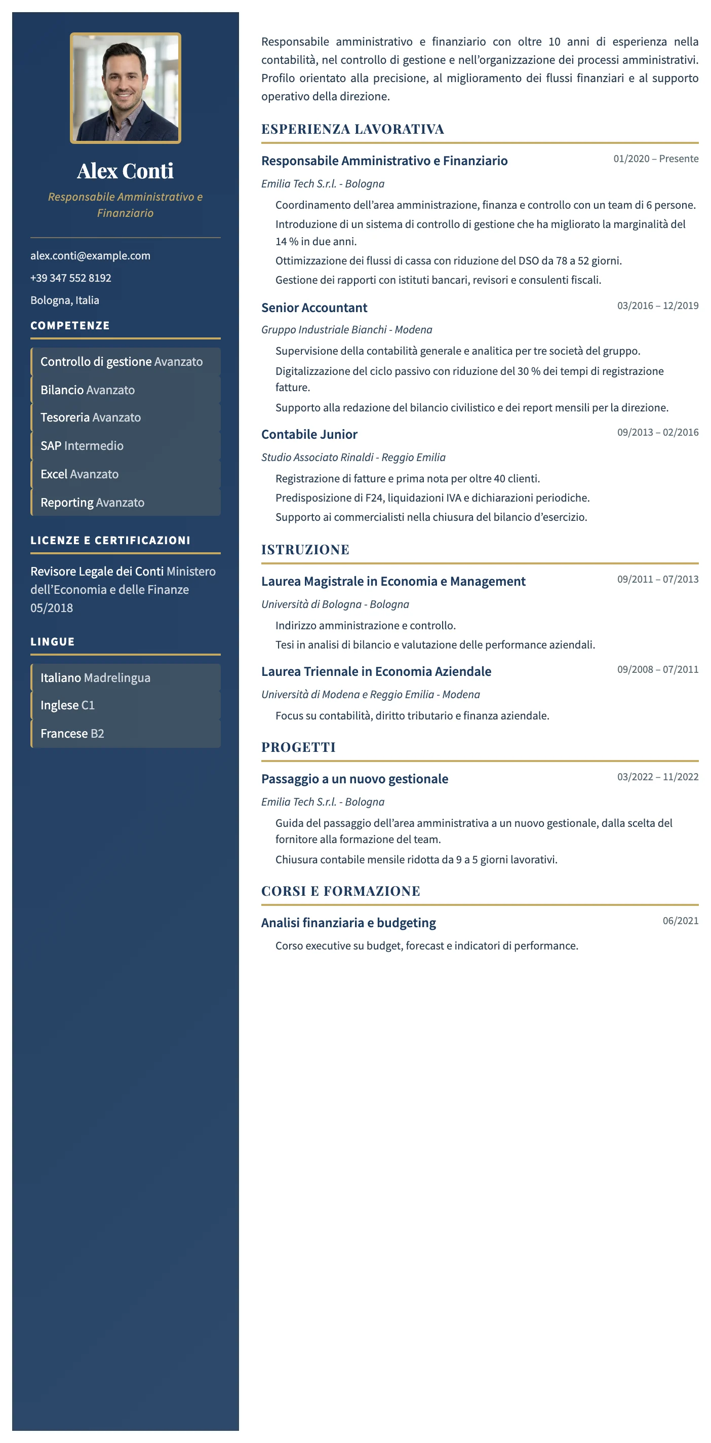 Porto CV template