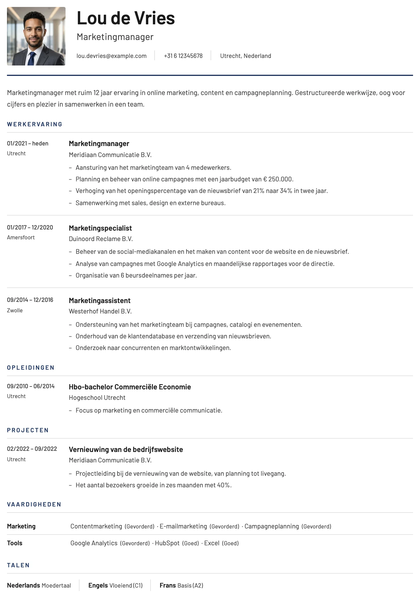 Cv-template York