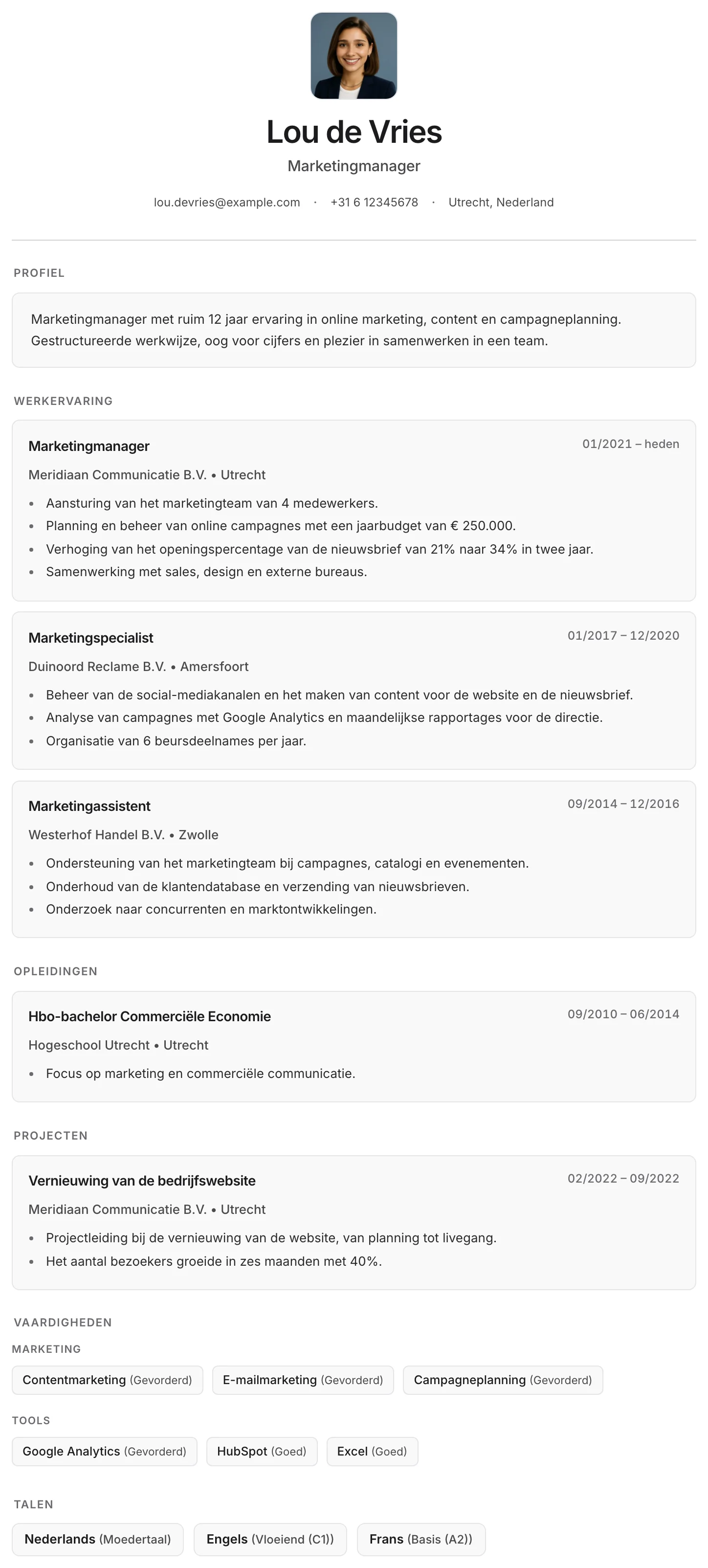 Cv-template Granada