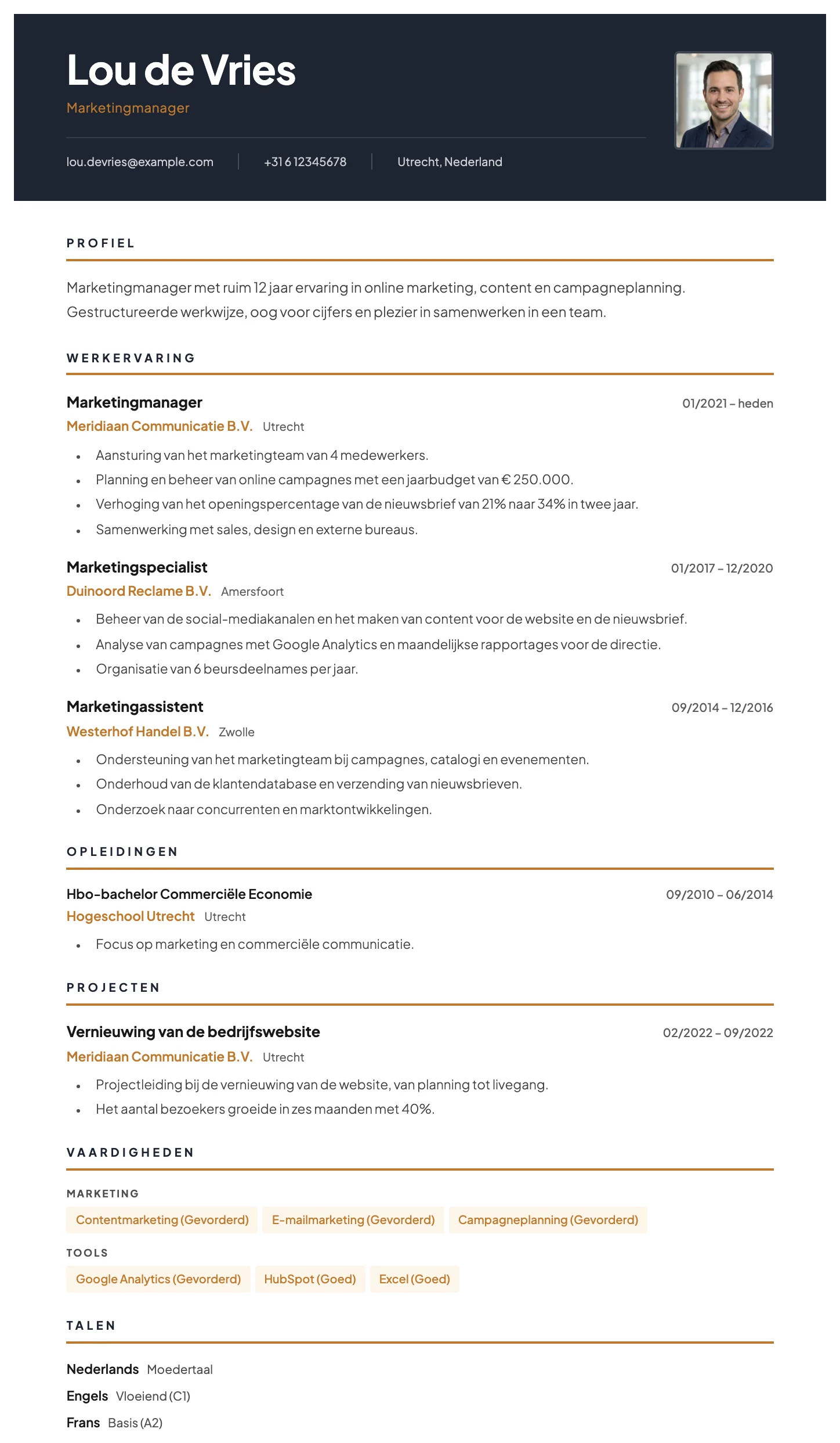 Cv-template Wenen