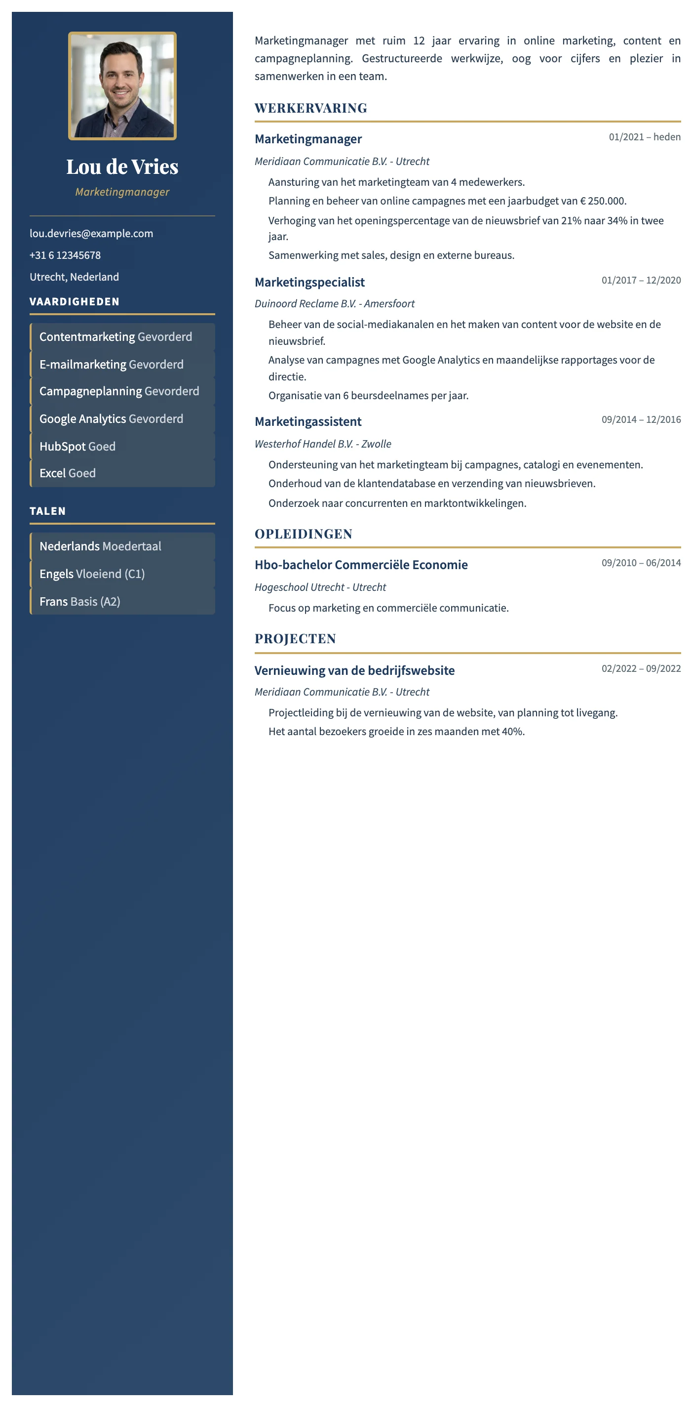 Cv-template Porto