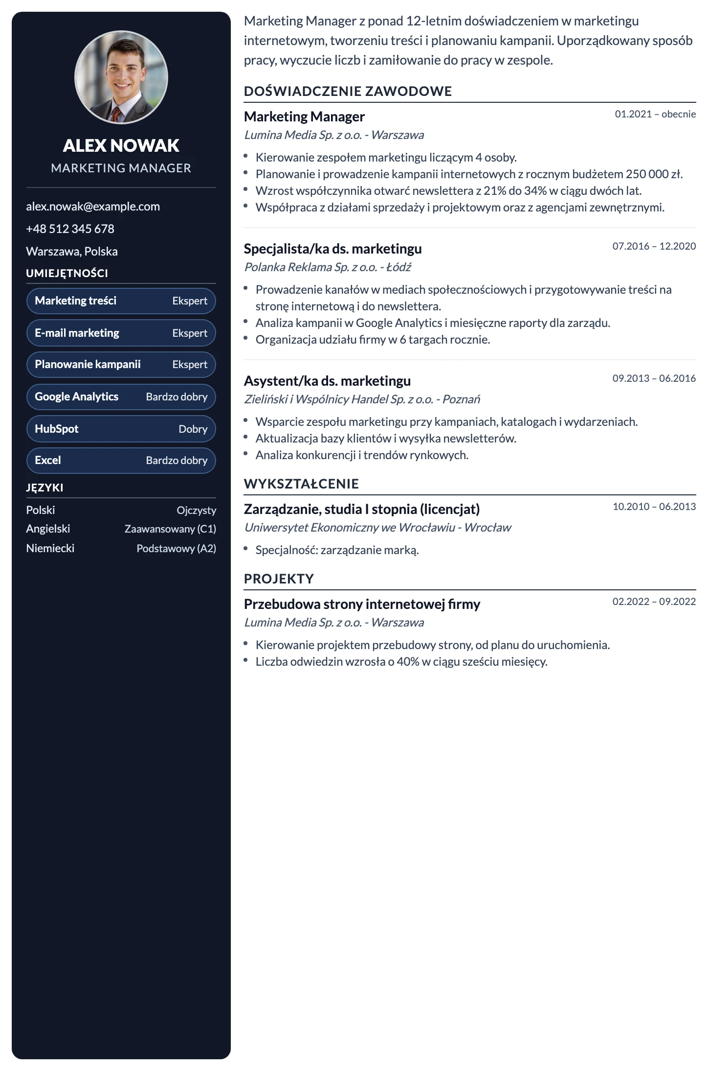 Berlin CV template