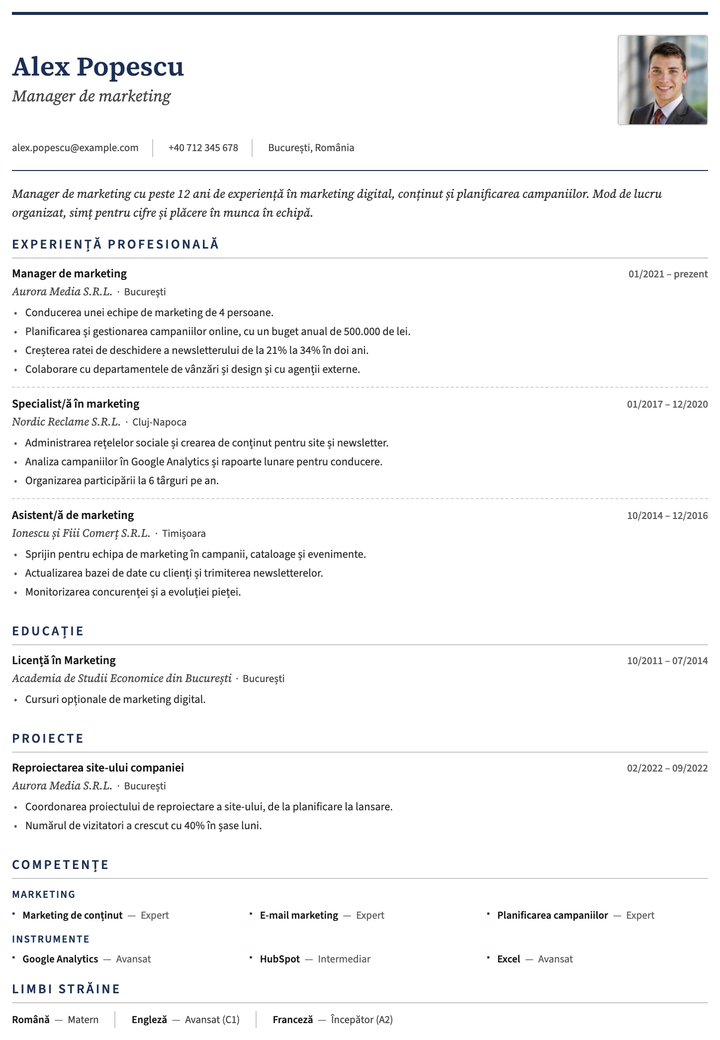 Geneva CV template