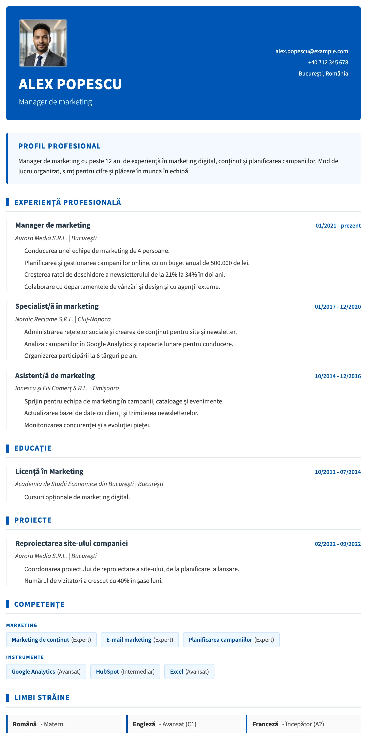 Basel CV template