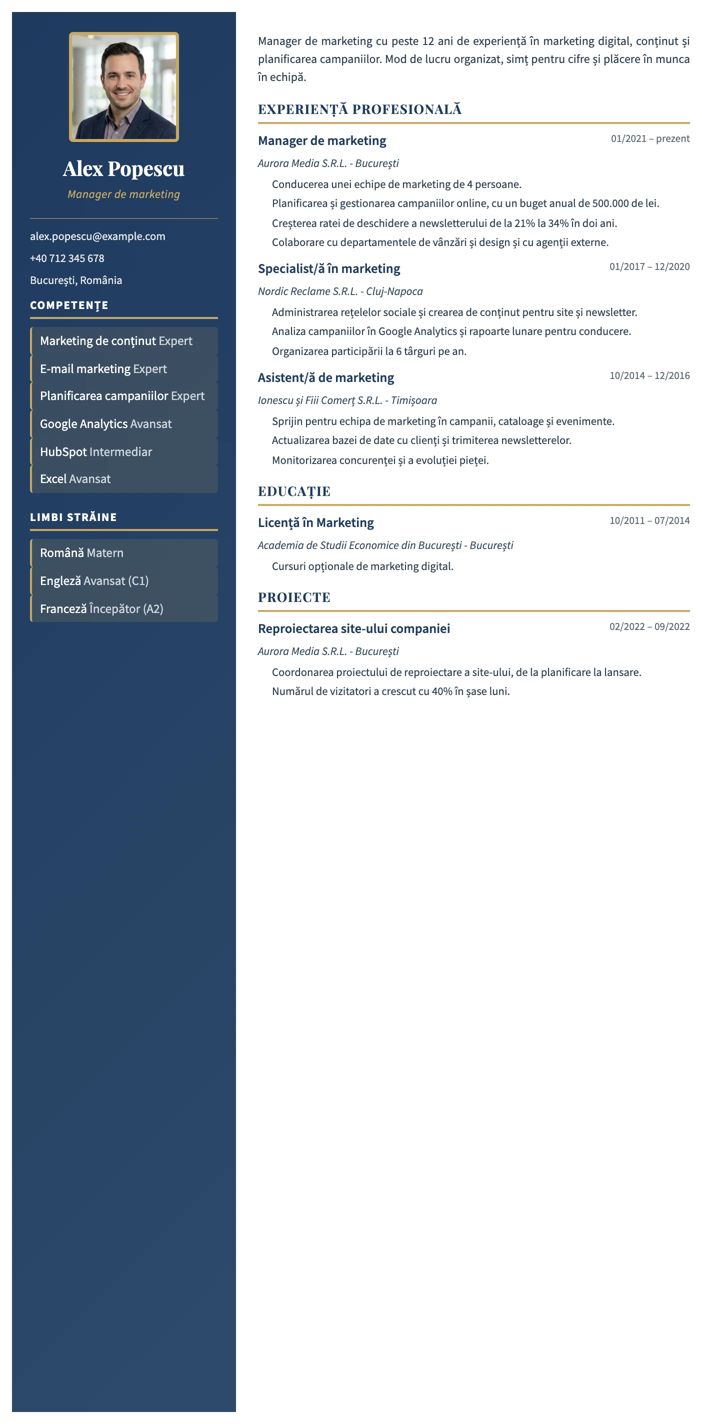 Porto CV template