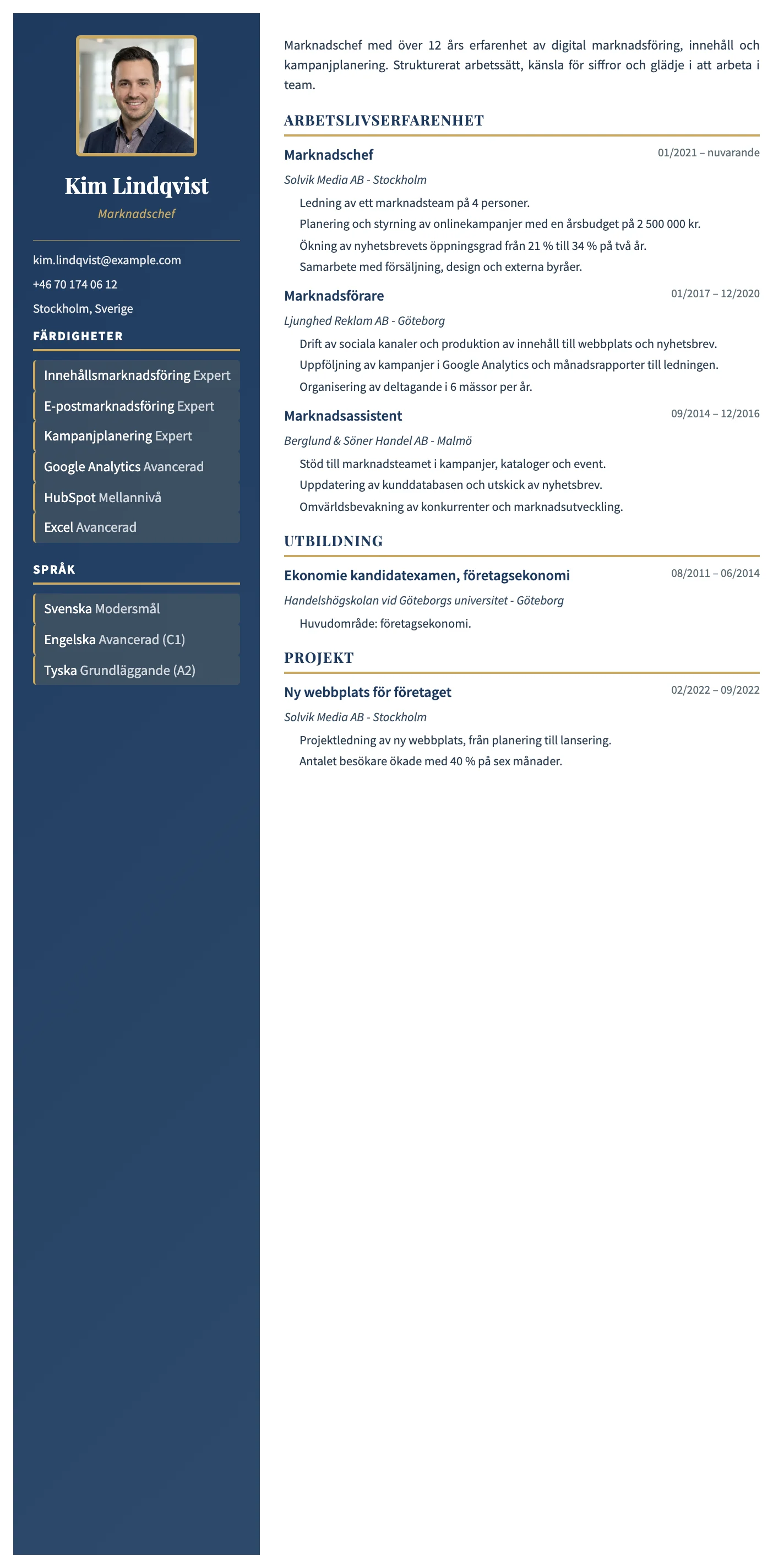 Porto CV template